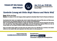 Szenische Lesung mit Hella-Birgit Mascus und Maria Wolf